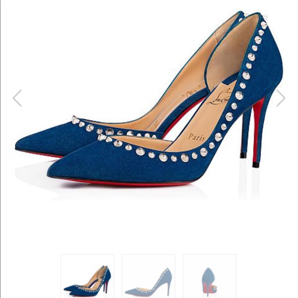 Louboutin Irishell 85 Veau Velours - Picture 1 of 5
